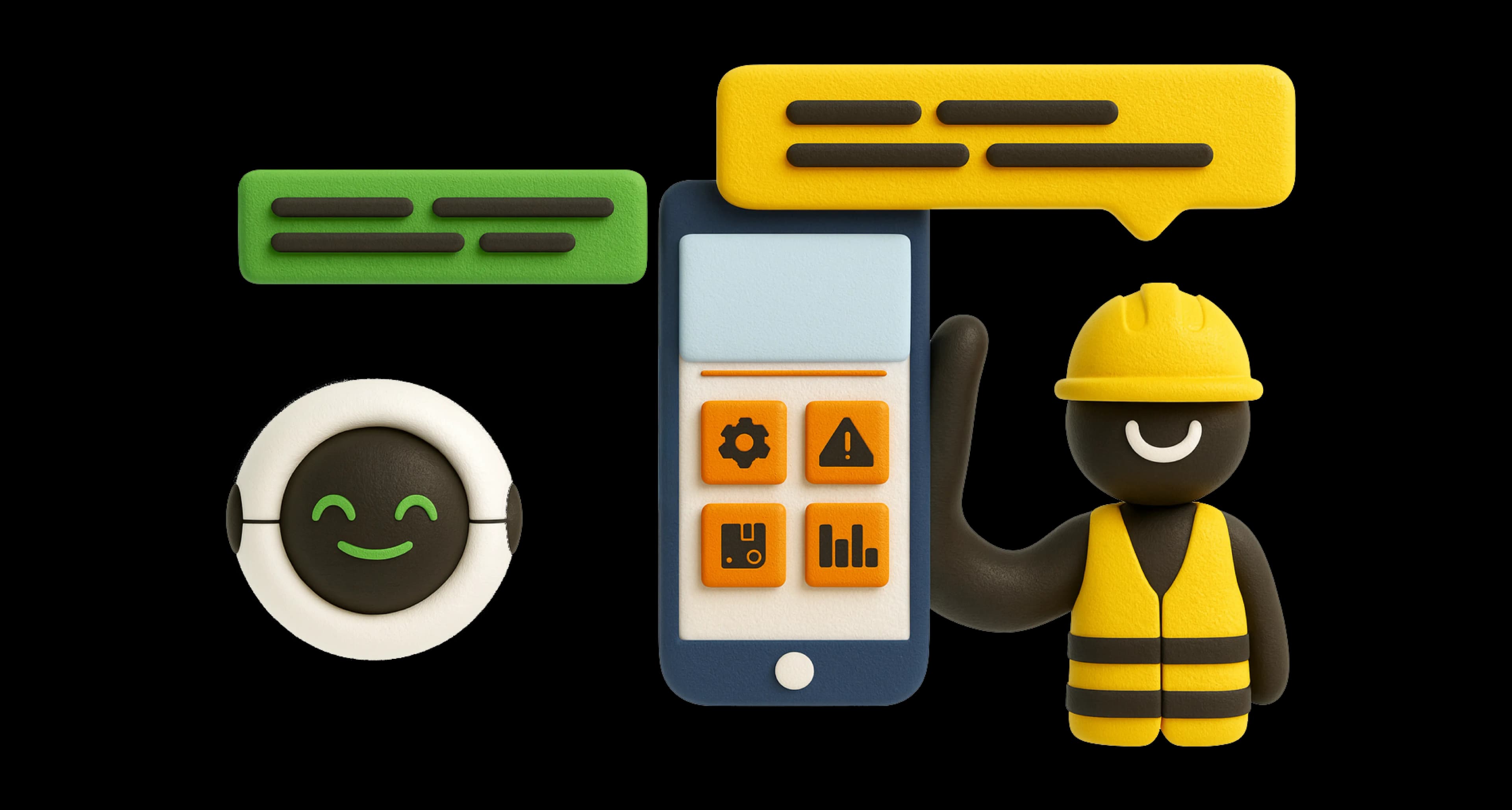 Agentic AI Module - Manufacturing floor with AI agent interface
