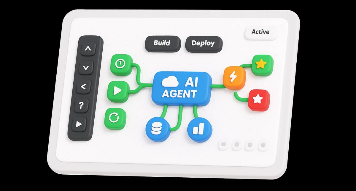 Modular software blocks linking together with AI nodes